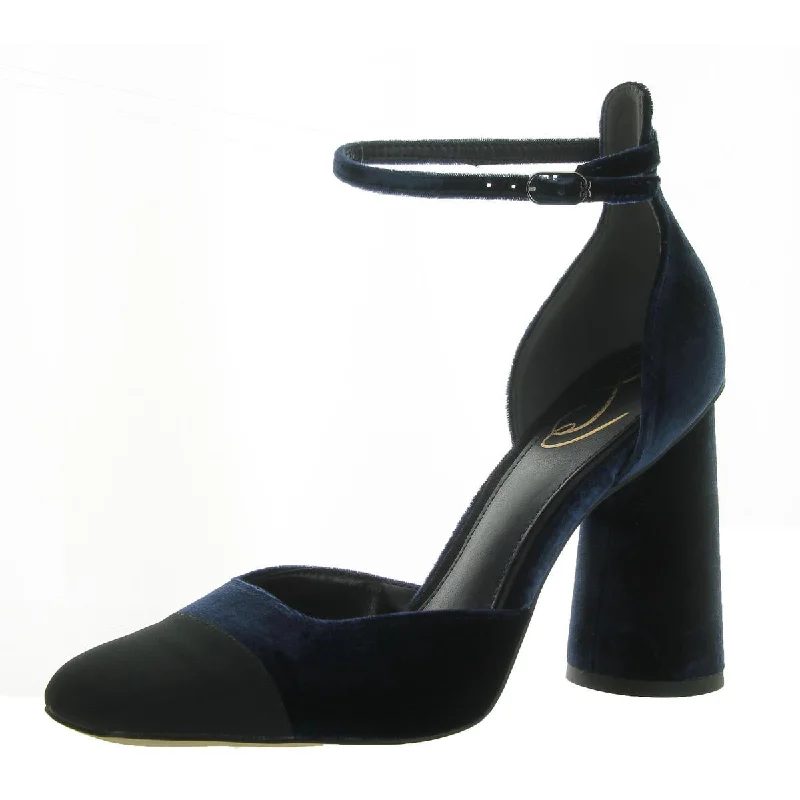 Women's evening gala stiletto heel pumps in a long - lasting colorCristine Womens Velvet Ankle Strap Pumps Women's evening gala stiletto heel pumps in a long - lasting colorCristine Womens Velvet Ankle Strap Pumps