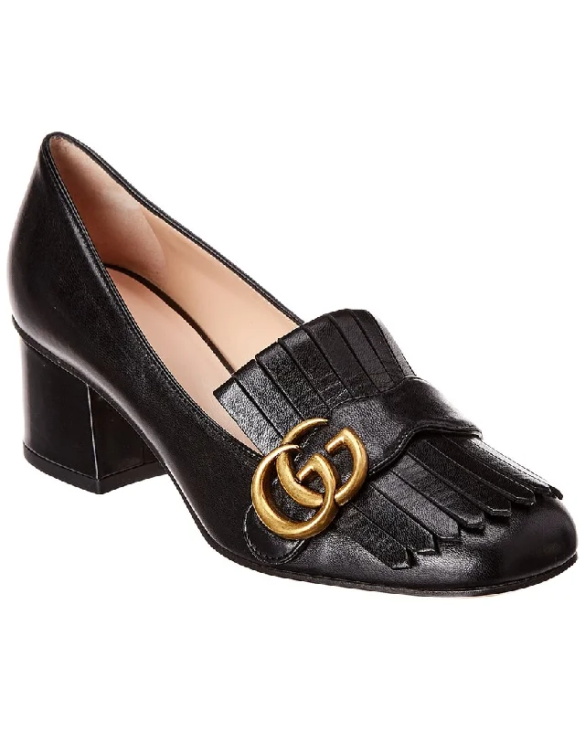 Women's non - slip stiletto heel pumps for safety on slippery floorsGucci GG Marmont Leather Pump Women's non - slip stiletto heel pumps for safety on slippery floorsGucci GG Marmont Leather Pump