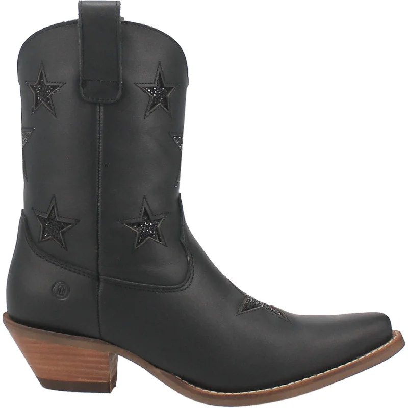 women's booties for fashionSTAR STRUCK LEATHER BOOTIE