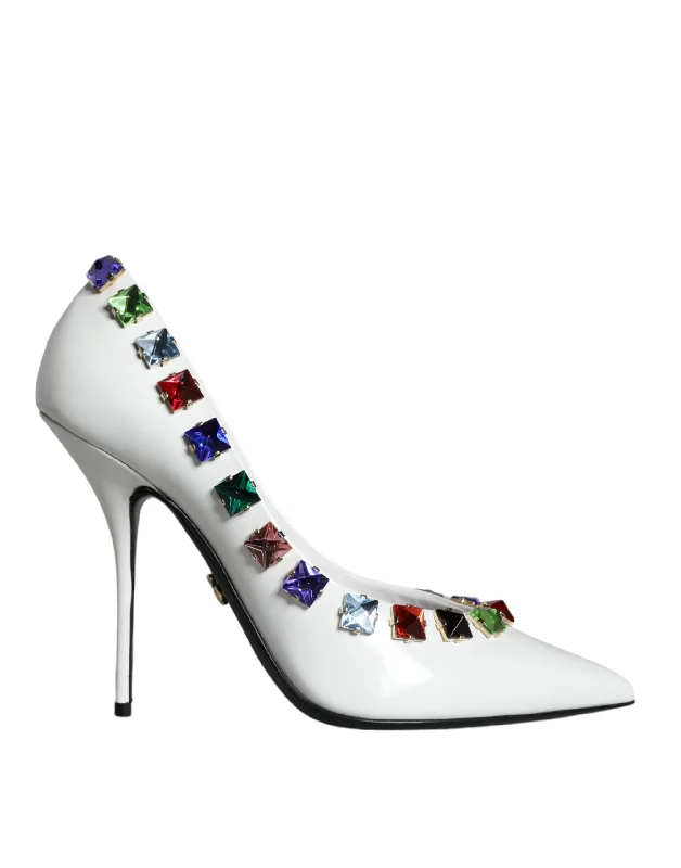 Women's brocade stiletto heel pumps with a vintage feelDolce & Gabbana Crystals Leather High Heels Pumps Women's Shoes Women's brocade stiletto heel pumps with a vintage feelDolce & Gabbana Crystals Leather High Heels Pumps Women's Shoes