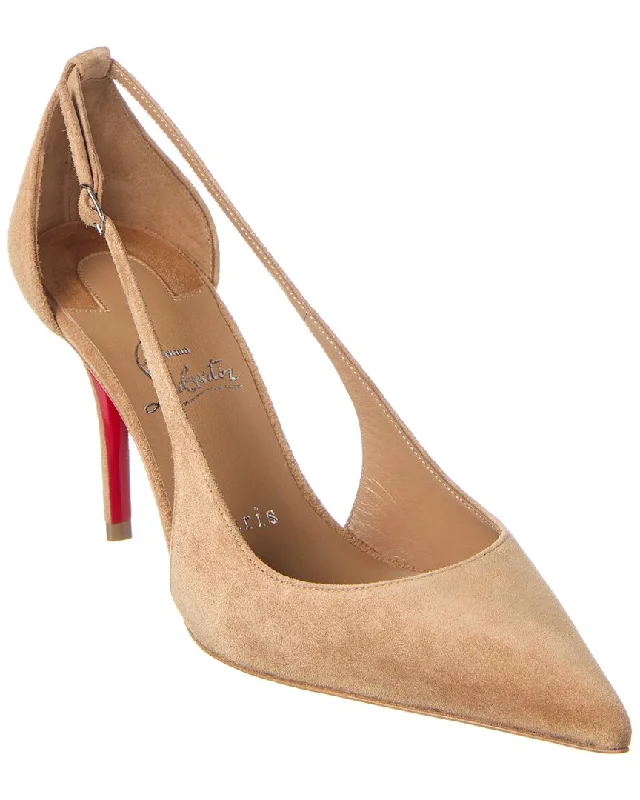 Women's water - resistant stiletto heel pumps for unexpected situationsChristian Louboutin Apostrophoric 80 Suede Pump Women's water - resistant stiletto heel pumps for unexpected situationsChristian Louboutin Apostrophoric 80 Suede Pump