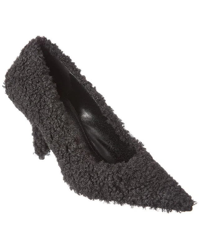 Women's ankle - strap stiletto heel pumps with a cut - out detailBalenciaga Square Knife Pump