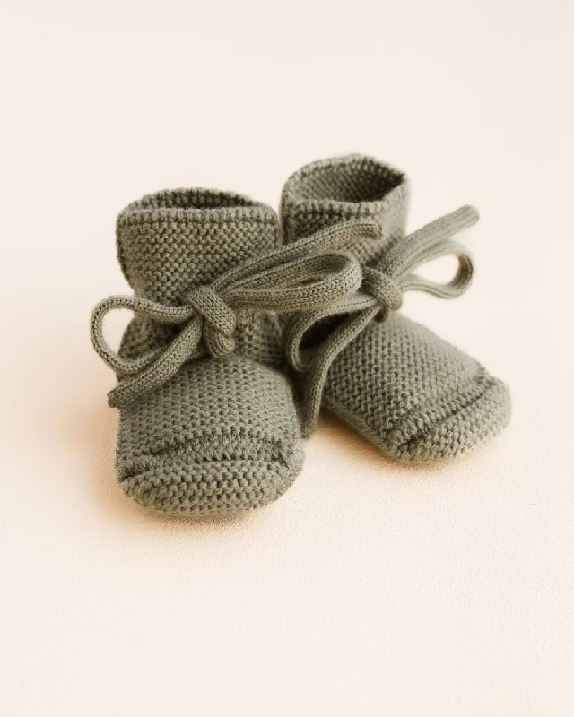 women's booties for fallBaby Booties With Lace - Artichoke