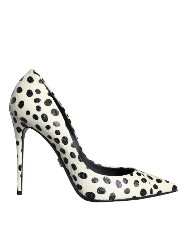 Women's burgundy stiletto heel pumps for a sophisticated appearanceDolce & Gabbana Polka Dot Leather Pumps Women's Shoes (Pre-Owned) Women's burgundy stiletto heel pumps for a sophisticated appearanceDolce & Gabbana Polka Dot Leather Pumps Women's Shoes (Pre-Owned)