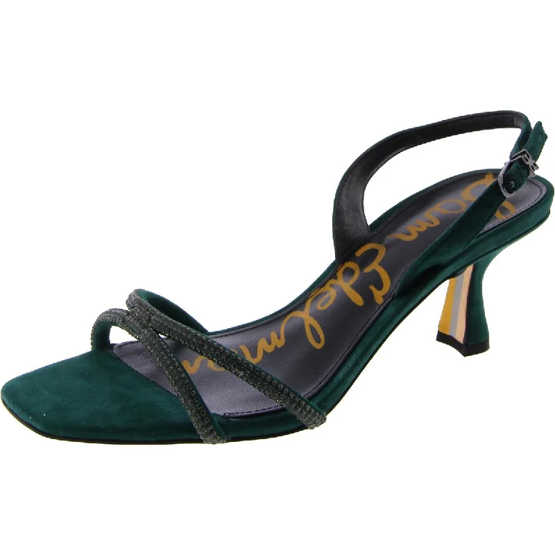 Women's adjustable - strap stiletto heel pumps for a customizable fitRonan Womens Suede Embellished Evening Sandals