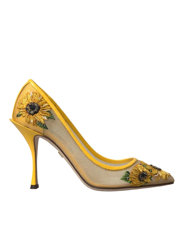 Women's peach stiletto heel pumps for a soft and feminine appealDolce & Gabbana Sunflower Mesh Heels Pumps Women's Shoes Women's peach stiletto heel pumps for a soft and feminine appealDolce & Gabbana Sunflower Mesh Heels Pumps Women's Shoes