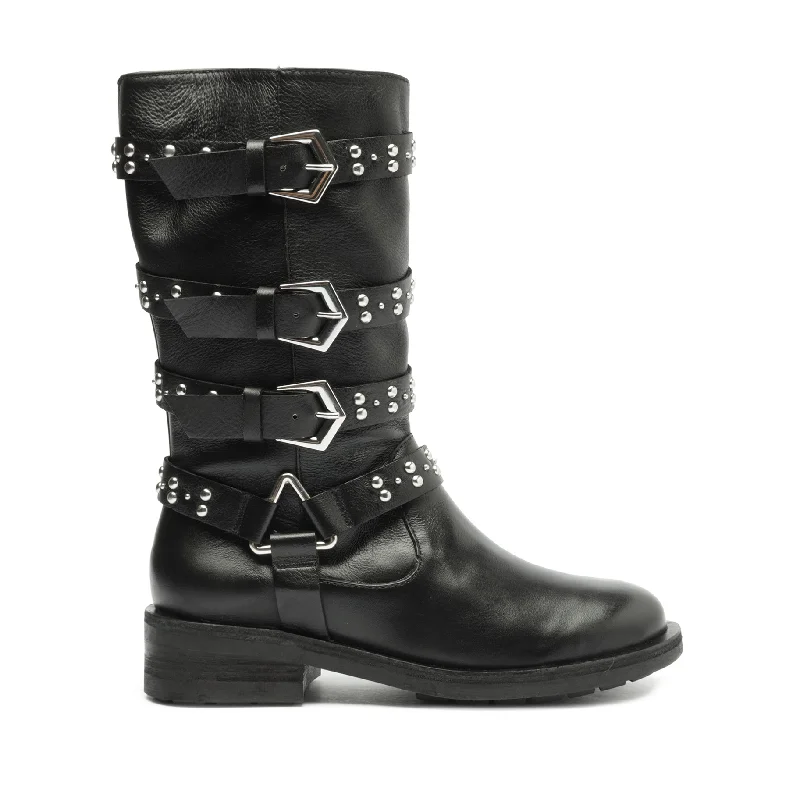 women's booties with side cutoutsGene Leather Boot