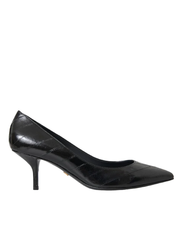 Women's business meeting stiletto heel pumps with a professional lookDolce & Gabbana Eel Leather Kitten Heels Pumps Women's Shoes (Pre-Owned) Women's business meeting stiletto heel pumps with a professional lookDolce & Gabbana Eel Leather Kitten Heels Pumps Women's Shoes (Pre-Owned)