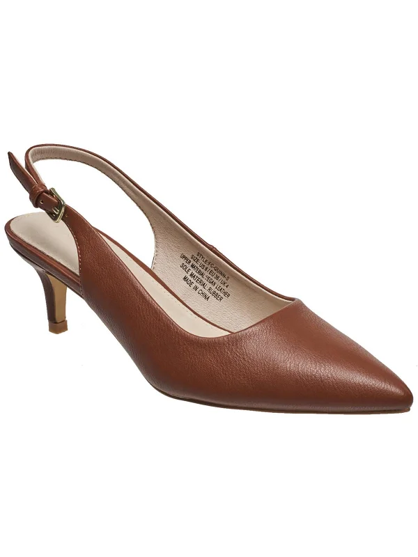 Women's red - carpet stiletto heel pumps for a glamorous eventQuinn Womens Vegan Leather Pointed Toe Kitten Heels Women's red - carpet stiletto heel pumps for a glamorous eventQuinn Womens Vegan Leather Pointed Toe Kitten Heels