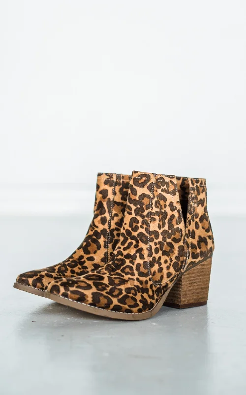 women's booties with velvetTarim Bootie in Leopard