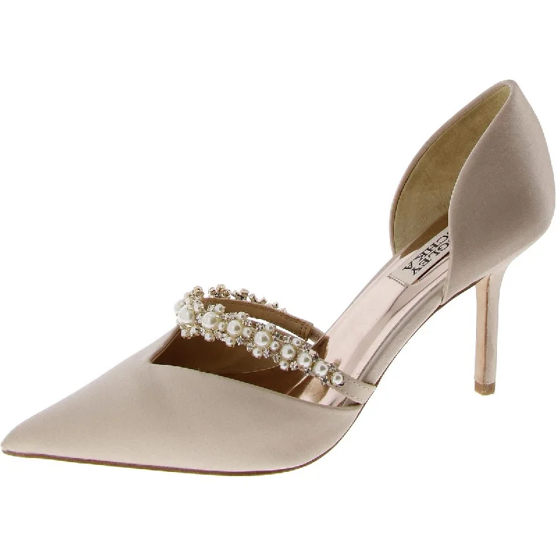 Women's forest green stiletto heel pumps for a nature - inspired lookWomens Slip On Pointed Toe Pumps