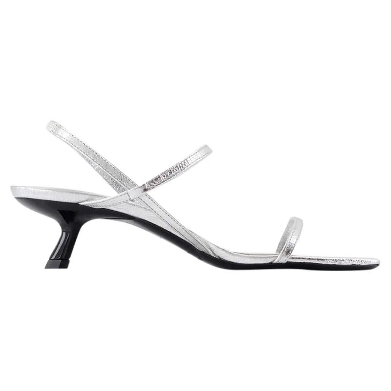Women's hot pink stiletto heel pumps for a fun night outHilda Pumps - ANINE BING - Leather - Silver Women's hot pink stiletto heel pumps for a fun night outHilda Pumps - ANINE BING - Leather - Silver