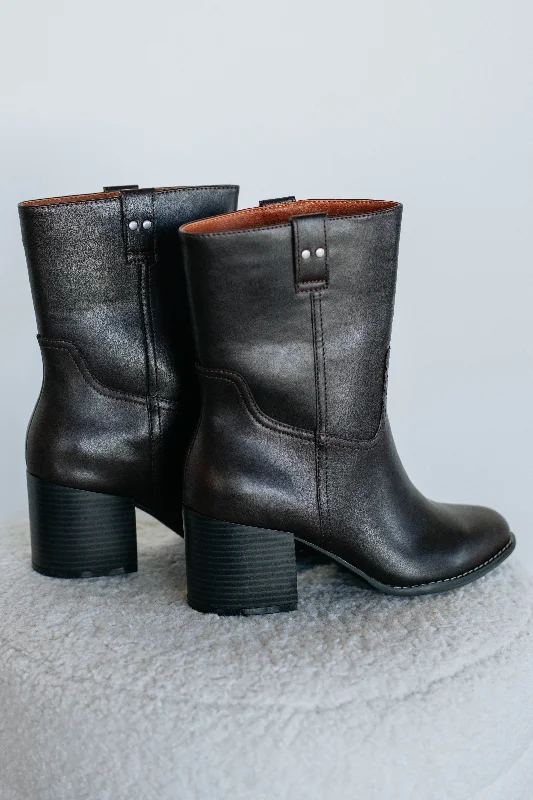women's booties for travelWalking A Fine Line Boots - Coffee