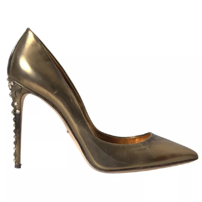 Women's water - resistant stiletto heel pumps for unexpected situationsDolce & Gabbana Leather Embellished Heels Pumps Women's Shoes (Pre-Owned) Women's water - resistant stiletto heel pumps for unexpected situationsDolce & Gabbana Leather Embellished Heels Pumps Women's Shoes (Pre-Owned)