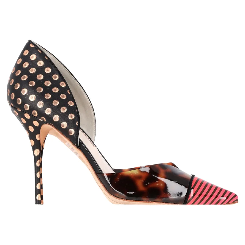 Women's teal stiletto heel pumps for a unique and modern lookSophia Webster Jessica Mixed Print Pumps in Multicolor PVC Women's teal stiletto heel pumps for a unique and modern lookSophia Webster Jessica Mixed Print Pumps in Multicolor PVC