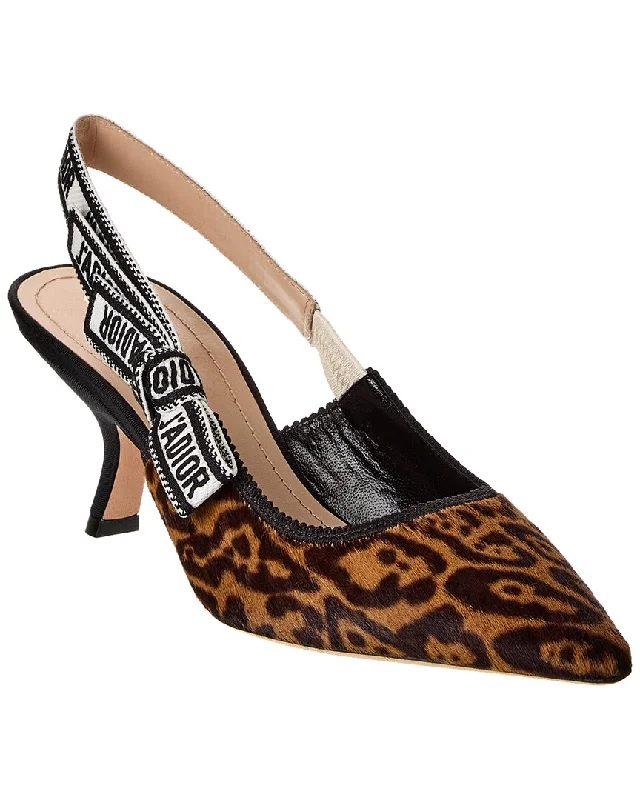 Women's non - slip stiletto heel pumps for safety on slippery floorsDior J'Adior Haircalf Slingback Pump Women's non - slip stiletto heel pumps for safety on slippery floorsDior J'Adior Haircalf Slingback Pump
