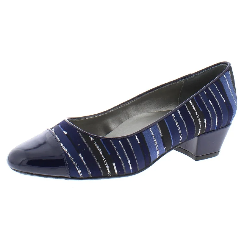 Women's mesh - paneled stiletto heel pumps for breathabilityAnjelica P Womens Metallic Slip On Block Heels Women's mesh - paneled stiletto heel pumps for breathabilityAnjelica P Womens Metallic Slip On Block Heels