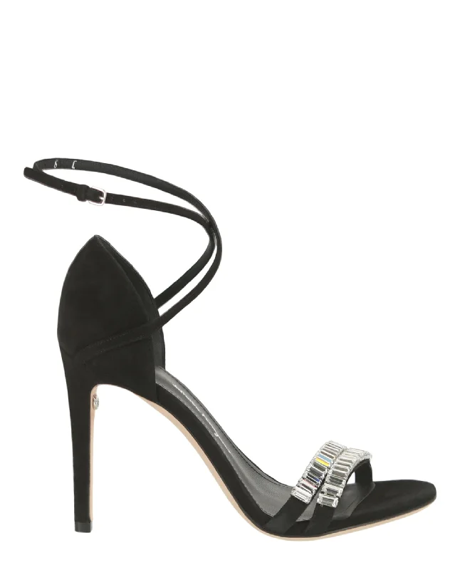 Women's breathable stiletto heel pumps for warm weatherInes Suede Stiletto Heels