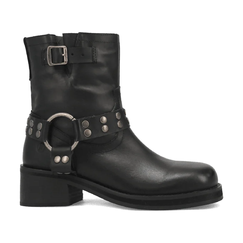 women's booties with platformANARCHY LEATHER BOOTIE