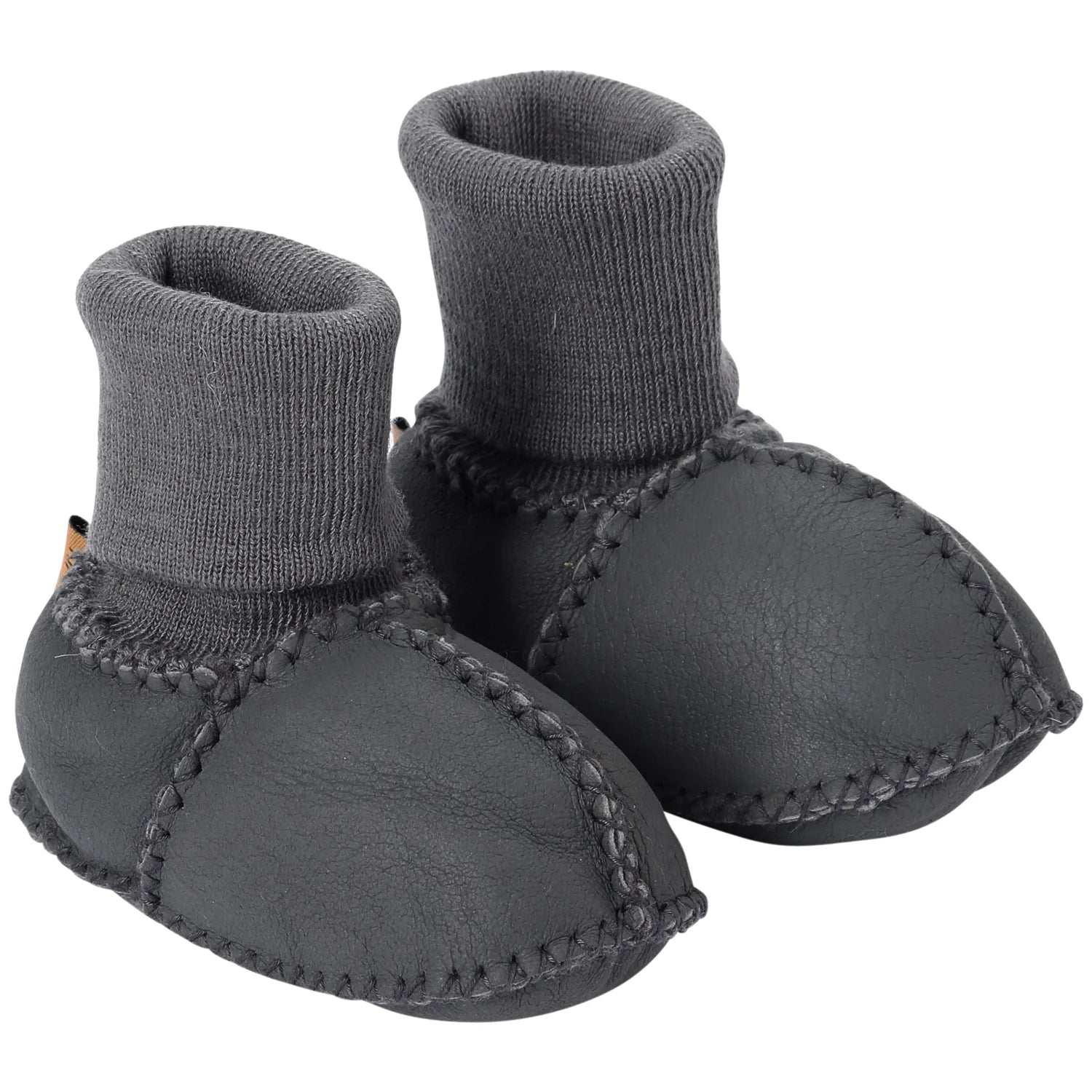 women's booties with chukka styleKip & Co Baby Booties - Dark Grey