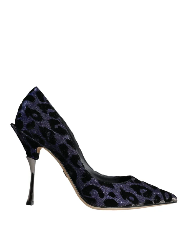 Women's cocktail party stiletto heel pumps with a unique patternDolce & Gabbana Leopard Lurex Heels Pumps Women's Shoes Women's cocktail party stiletto heel pumps with a unique patternDolce & Gabbana Leopard Lurex Heels Pumps Women's Shoes
