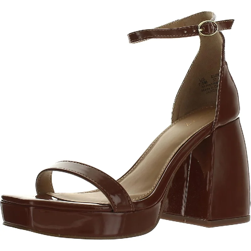 Women's adjustable - strap stiletto heel pumps for a customizable fitJardine Womens Buckle Open Toe Block Heels Women's adjustable - strap stiletto heel pumps for a customizable fitJardine Womens Buckle Open Toe Block Heels