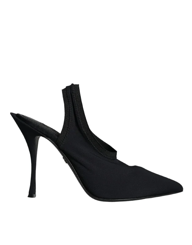 Women's brocade stiletto heel pumps with a vintage feelDolce & Gabbana Jersey Stretch Heels Slingback Women's Shoes (Pre-Owned) Women's brocade stiletto heel pumps with a vintage feelDolce & Gabbana Jersey Stretch Heels Slingback Women's Shoes (Pre-Owned)