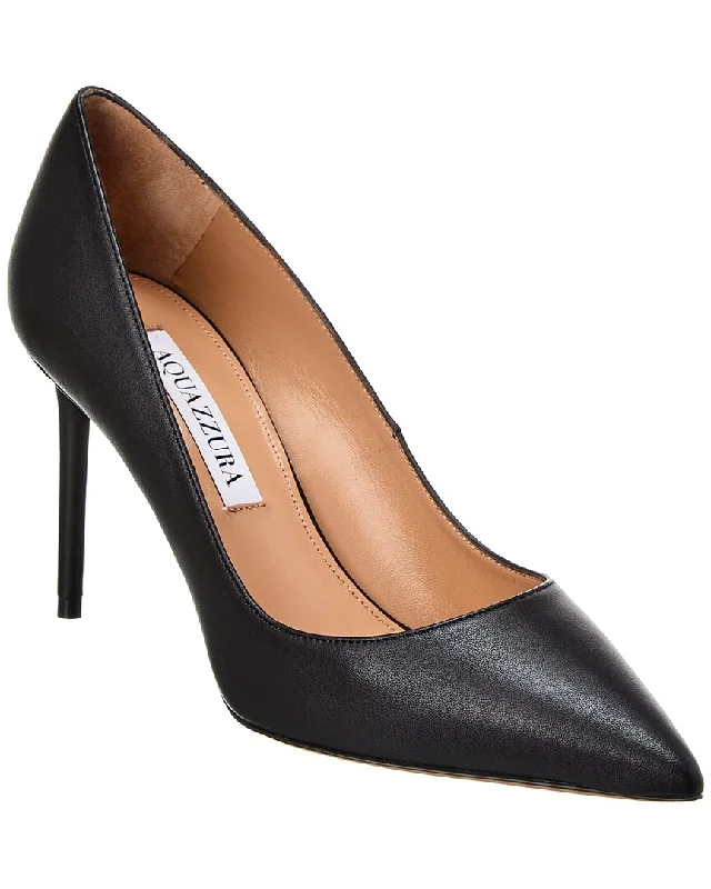 Women's evening gala stiletto heel pumps in a long - lasting colorAquazzura Purist 85 Leather Pump Women's evening gala stiletto heel pumps in a long - lasting colorAquazzura Purist 85 Leather Pump