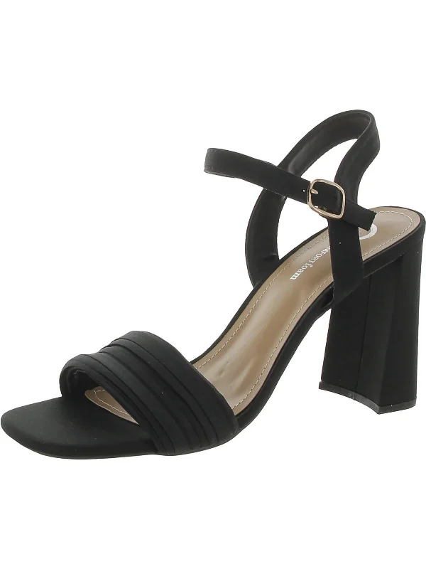 Women's bronze stiletto heel pumps for a warm and metallic lookWomens Square Toe Ankle Strap Block Heels Women's bronze stiletto heel pumps for a warm and metallic lookWomens Square Toe Ankle Strap Block Heels