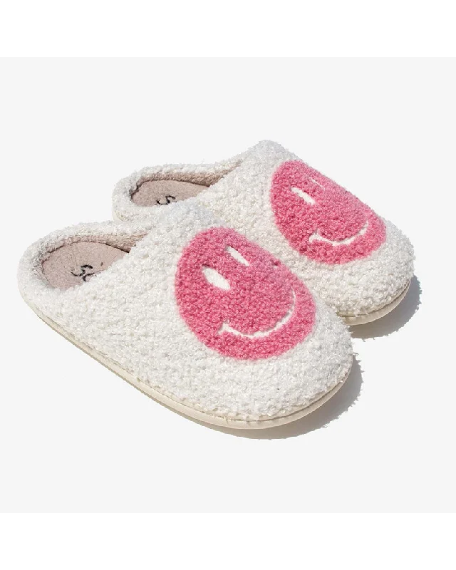 women's booties with tassel detailSo Danca Joyful Soles Smiley Face Slippers - BT50 - Womens