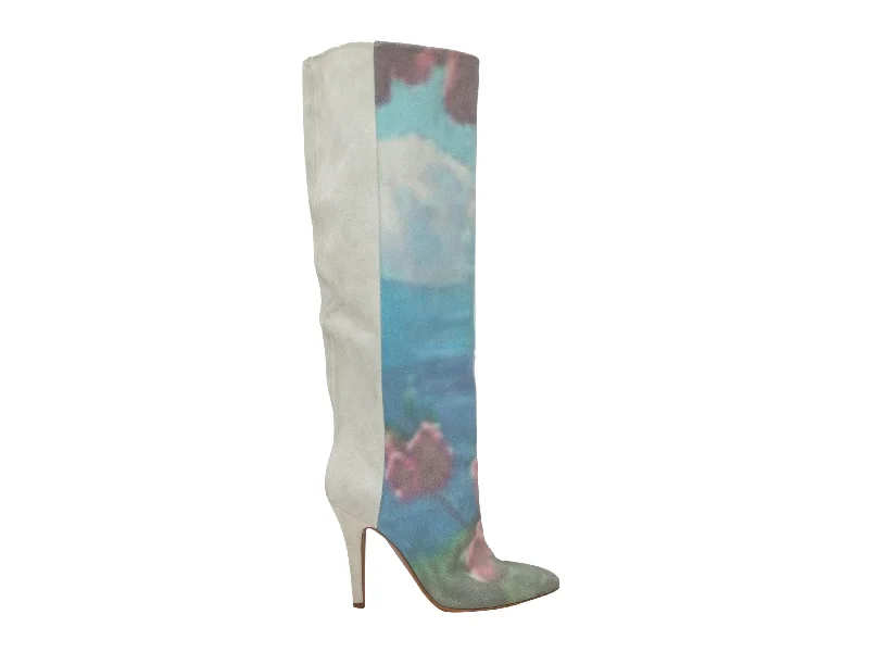 women's booties with studsWhite & Multicolor Maison Margiela Watercolor Print Suede Boots Size 36 women's booties with studsWhite & Multicolor Maison Margiela Watercolor Print Suede Boots Size 36