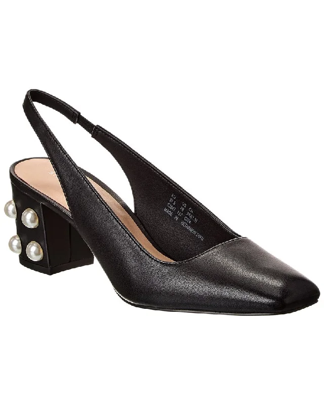 Women's strappy open - toe stiletto heel pumps with rhinestonesStuart Weitzman Jte 60 Leather Slingback Pump