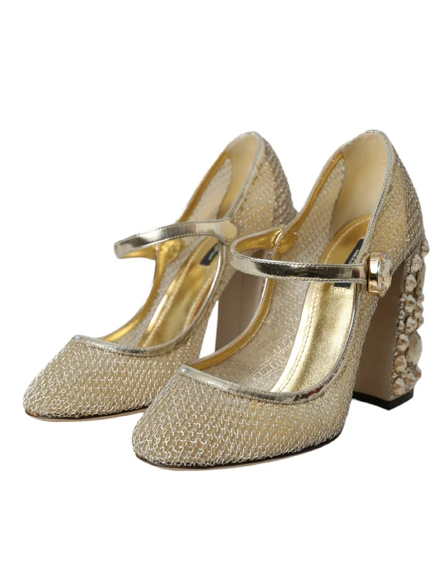 Women's ruffled stiletto heel pumps for a romantic styleDolce & Gabbana Mesh Crystal Mary Jane Pumps Heels Women's Shoes Women's ruffled stiletto heel pumps for a romantic styleDolce & Gabbana Mesh Crystal Mary Jane Pumps Heels Women's Shoes