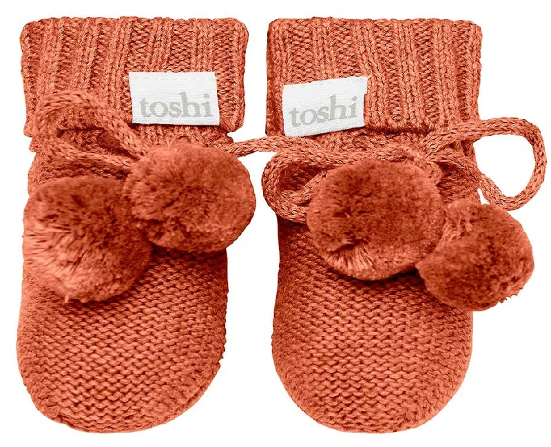 women's booties with quilted patternToshi Organic Booties Marley Saffron