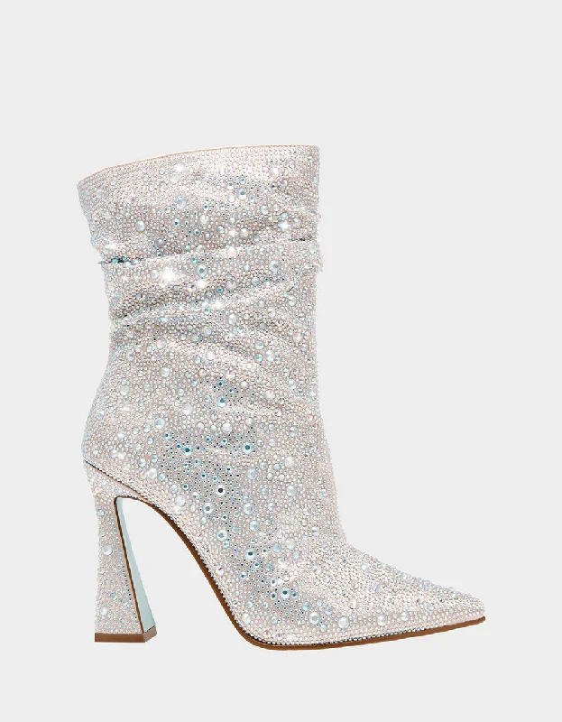 women's booties for fashionMAC RHINESTONES