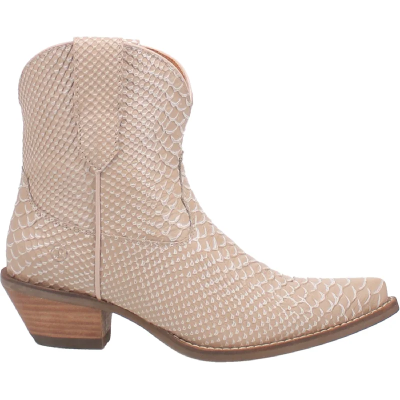 women's booties with snake printSORTA SWEET LEATHER BOOTIE