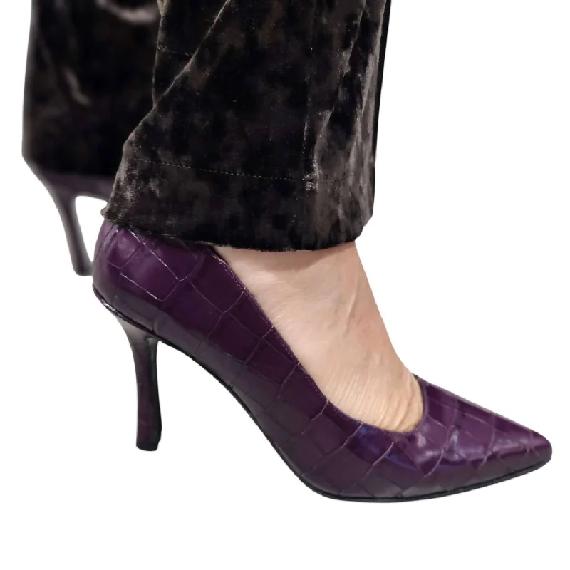 Women's platform stiletto heel pumps with a chunky soleWomen's Heeled Pumps In Purple Women's platform stiletto heel pumps with a chunky soleWomen's Heeled Pumps In Purple