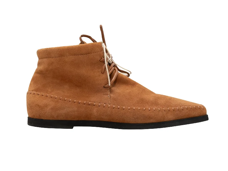women's booties with embroideryTan Toteme High-Top Square-Toe Moccasin Boots Size 40 women's booties with embroideryTan Toteme High-Top Square-Toe Moccasin Boots Size 40