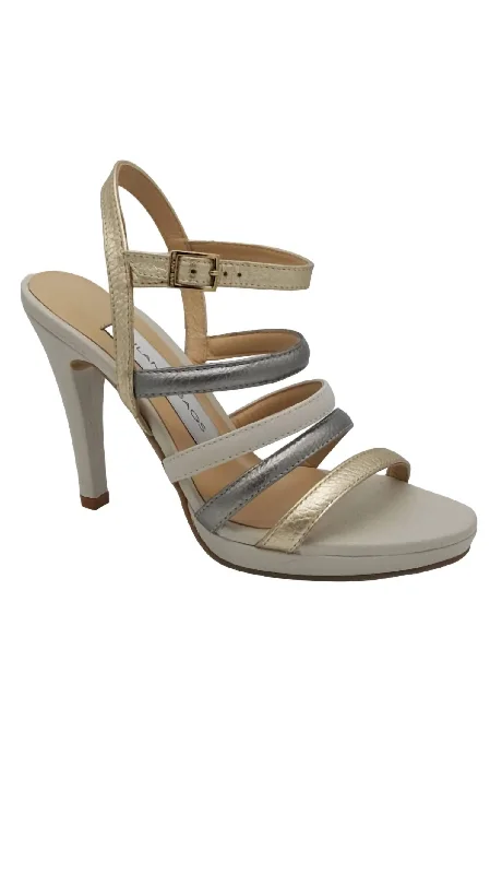 Women's studded stiletto heel pumps for an edgy lookWomen's Leather Heels In Multi