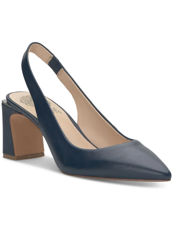 Women's stretchy stiletto heel pumps for easy on and offHamden Womens Pointed Toe Slingback Heels