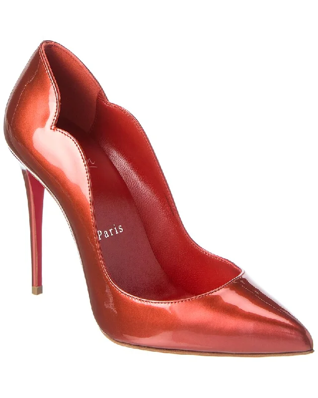 Women's wedding stiletto heel pumps with a pearl - encrusted strapChristian Louboutin Hot Chick 100 Patent Pump Women's wedding stiletto heel pumps with a pearl - encrusted strapChristian Louboutin Hot Chick 100 Patent Pump