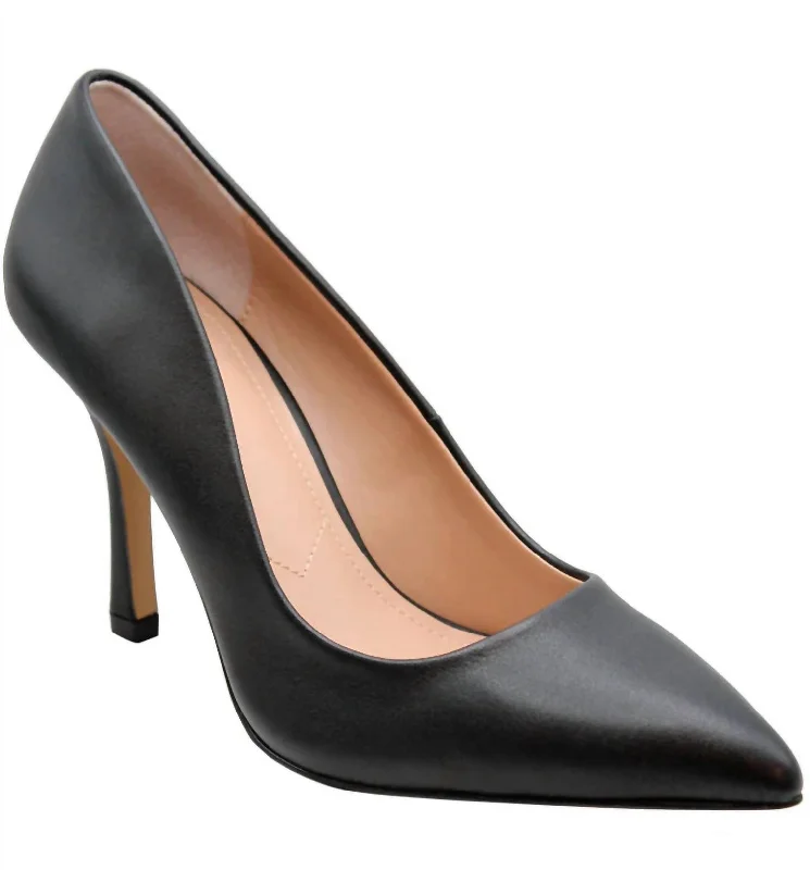 Women's breathable stiletto heel pumps for warm weatherIncredible Leather Pump In Black Women's breathable stiletto heel pumps for warm weatherIncredible Leather Pump In Black