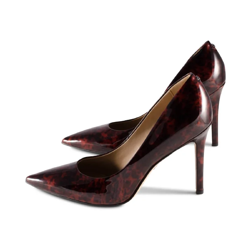 Women's stretchy stiletto heel pumps for easy on and offWomen's Hazel Stiletto Heel In Tortoise Patent Women's stretchy stiletto heel pumps for easy on and offWomen's Hazel Stiletto Heel In Tortoise Patent