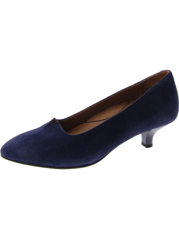 navy kid suede