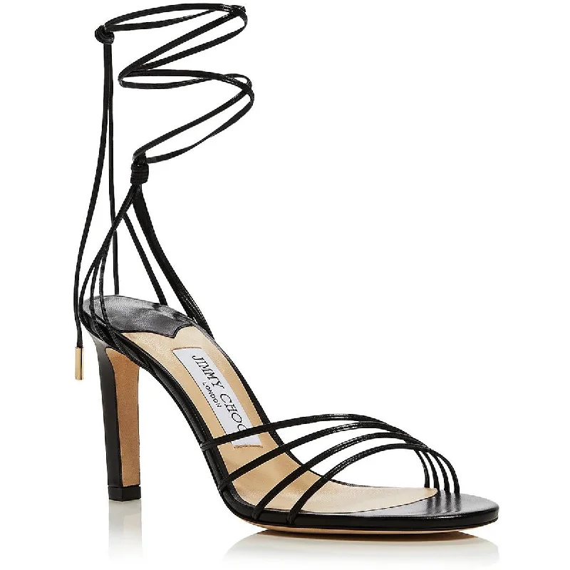 Women's bronze stiletto heel pumps for a warm and metallic lookAnita  Womens Leather Open toe Pumps