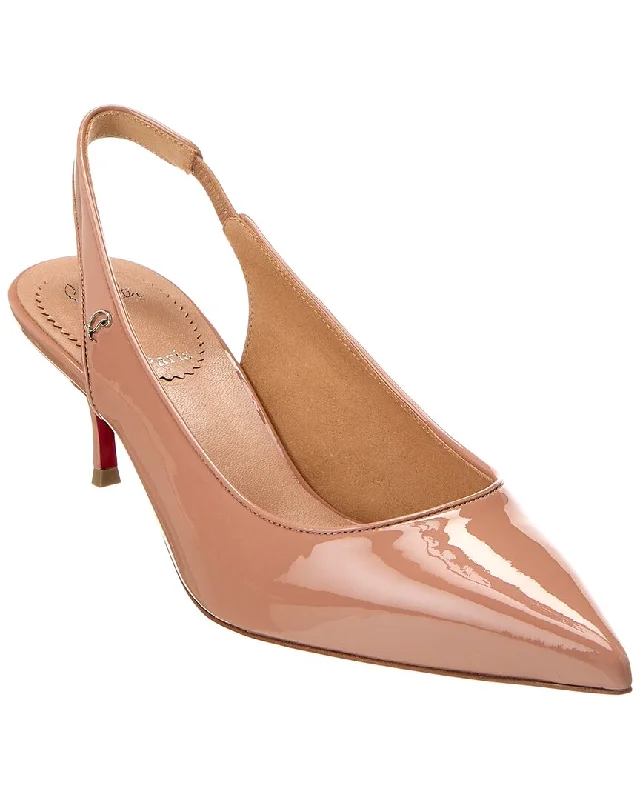 Women's hot pink stiletto heel pumps for a fun night outChristian Louboutin Sporty Kate 55 Patent Slingback Pump Women's hot pink stiletto heel pumps for a fun night outChristian Louboutin Sporty Kate 55 Patent Slingback Pump