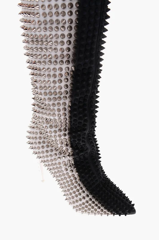 women's booties with bucklesPhilipp Plein 12Cm Leather Studded Fashion Show Over The Knee Boots women's booties with bucklesPhilipp Plein 12Cm Leather Studded Fashion Show Over The Knee Boots
