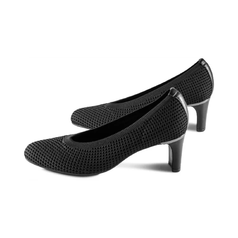 Women's adjustable - strap stiletto heel pumps for a customizable fitWomen's Darrie Stretch Knit Pumps In Black Women's adjustable - strap stiletto heel pumps for a customizable fitWomen's Darrie Stretch Knit Pumps In Black