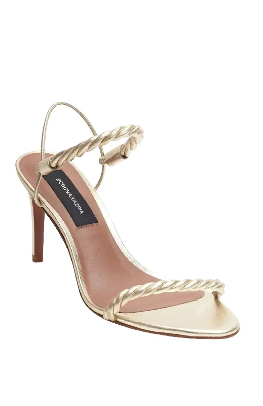 Women's brocade stiletto heel pumps with a vintage feelWomen's Taylor Heels In Gold