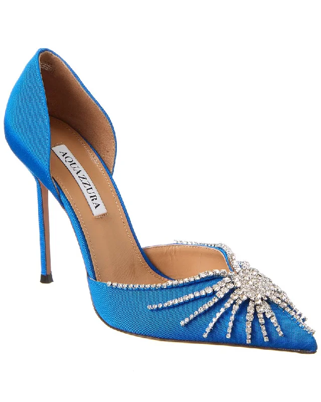 Women's stretchy stiletto heel pumps for easy on and offAquazzura Sunshine 105 Grosgrain Pump